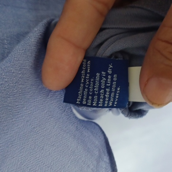 ❄️NWT Apt. 9 Cloud Blue Popover Blouse Size XSMALL - Picture 8 of 8